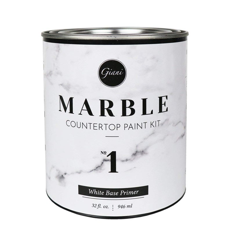 Giani Marble Countertop Paint- Step 1 White Primer (32 fl. oz.) - Image 1